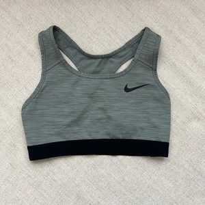 Nike Gray & Black Sport Bra Top